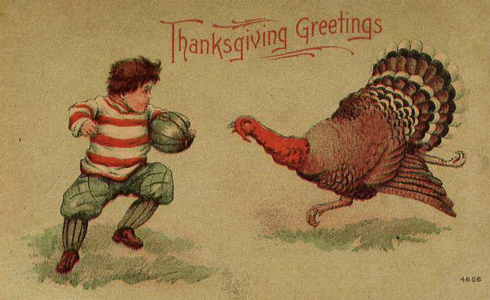Thanksgiving, 1900 postcard, Image: Wikimedia Commons