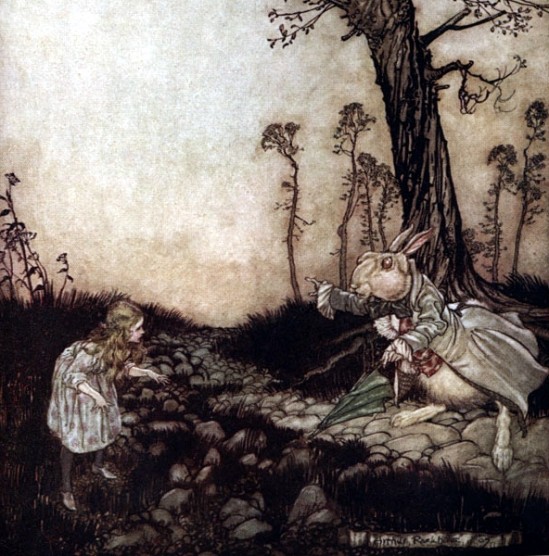 "Alice's Adventures in Wonderland" by Arthur Rackham (1867–1939) English IllustratorAlice