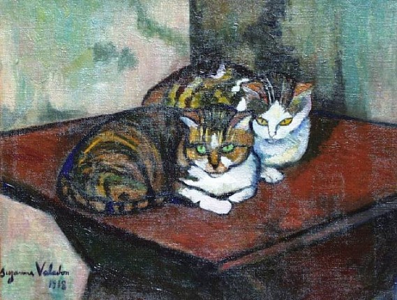 "Two Cats" by Suzanne Valadon (1865–1938) French Painter