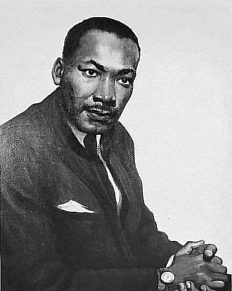 "Portrait of Dr. Martin Luther King, Jr." by Betsy G. Reyneau
